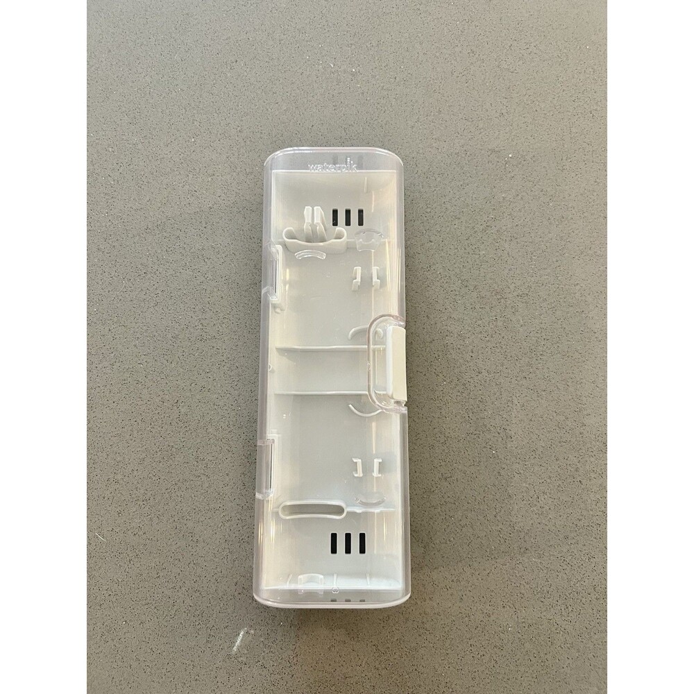 Waterpik Water Flosser Travel Case Plastic Clear And White EUC No Cracks